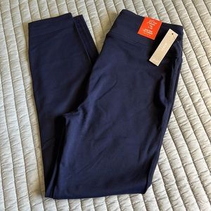 NWT J. Crew Leggings Signature Flex. Navy Blue Size Medium.